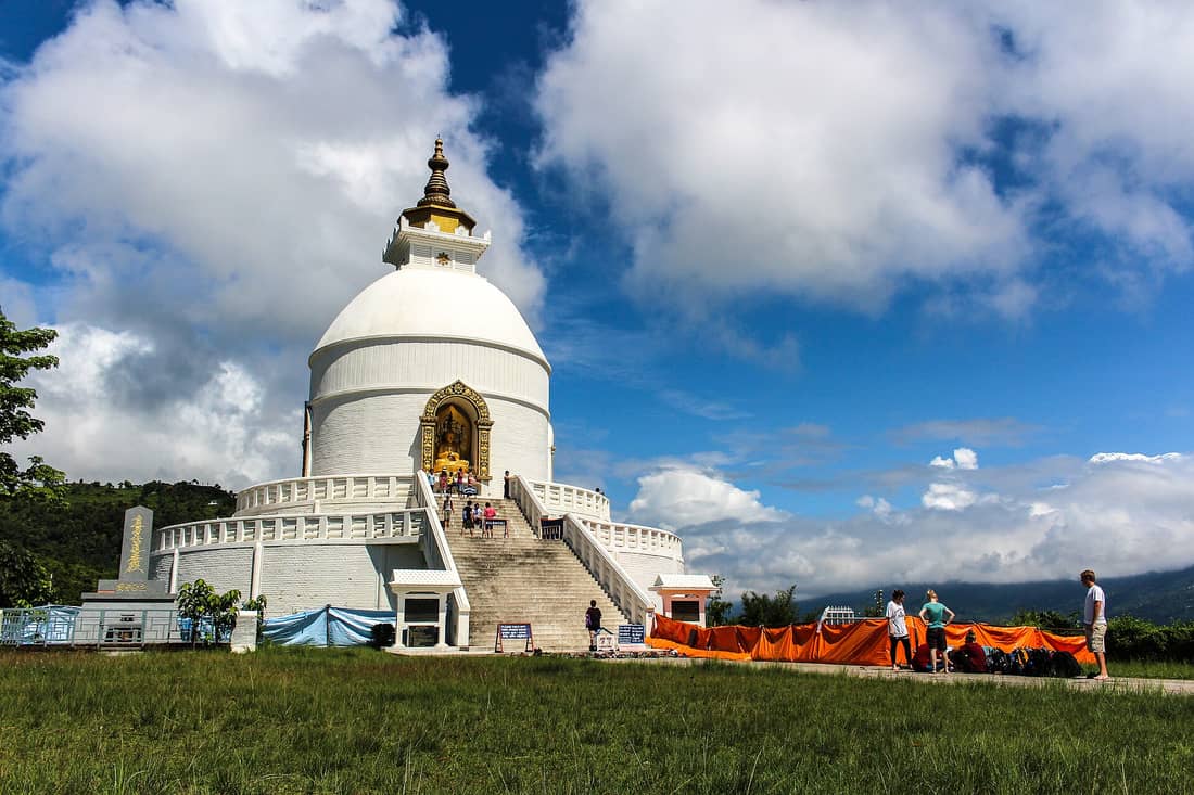 World Peace Pagoda, Pokhara — Valley panorama